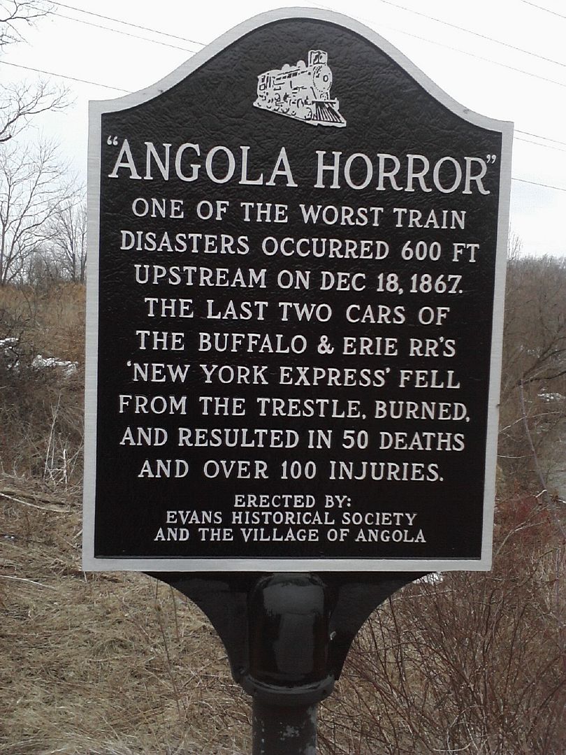Angola, NY Explore the wreck area1867